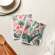 Eco Sponge Cloths Hawaiian Hibiscus Collection 2pk