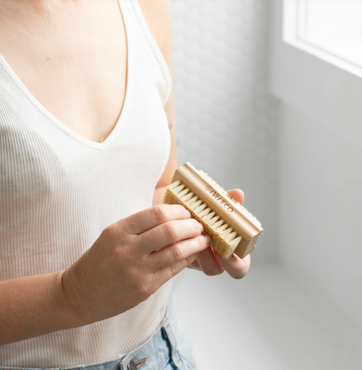 Ever Eco Bamboo Nail Brush Sisal Bristles