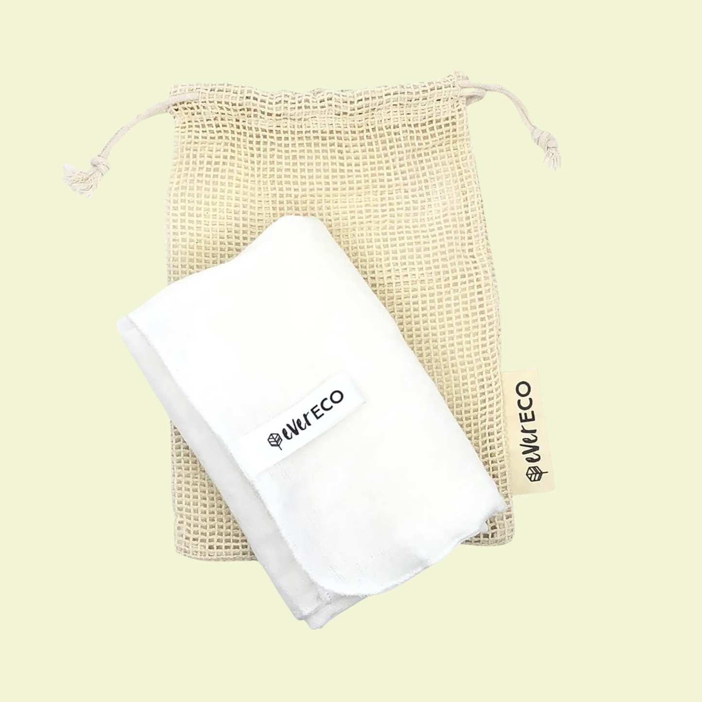 Ever Eco Organic Muslin Facial Cloths 2pk