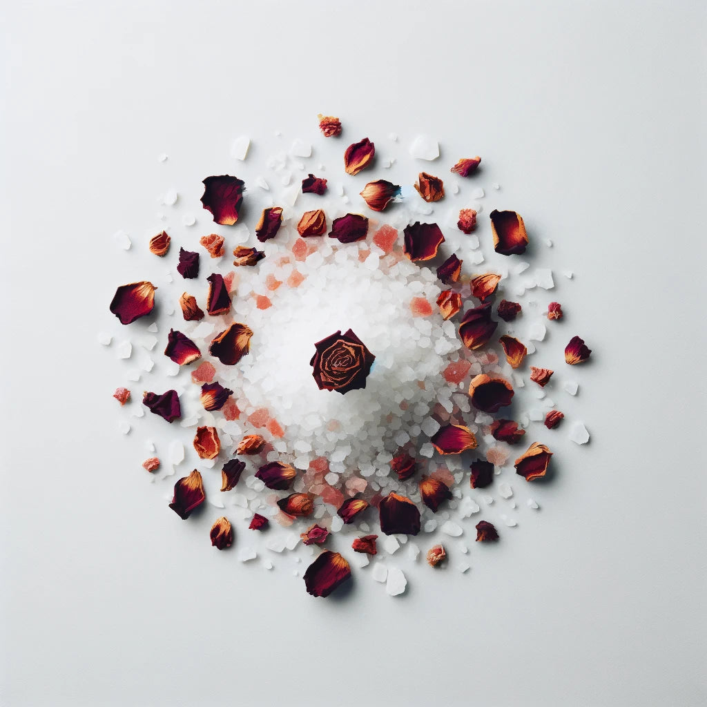 Dead Sea and rose bath salts