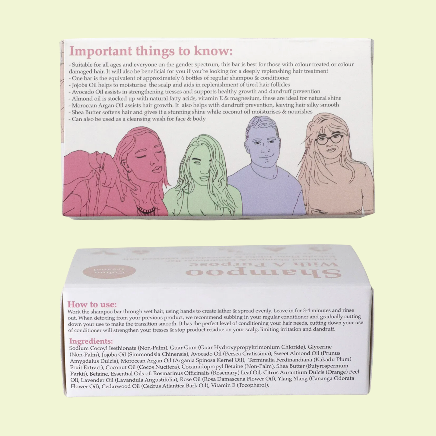 Shampoo With A Purpose Shampoo & Conditioner Bar Colour Treated Hair 135g