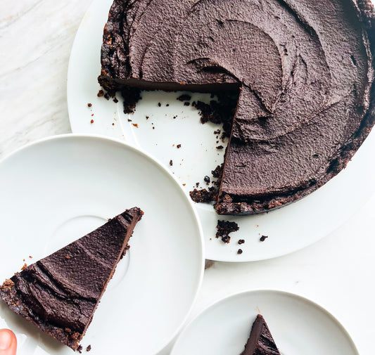 Our Popular No-Bake Raw Chocolate Tart