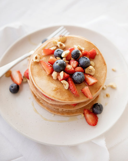 Protein Pancakes with Beetroot Powder