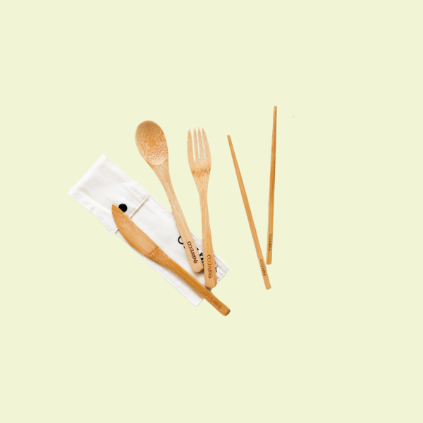 Bamboo Cutlery Set + Chopsticks