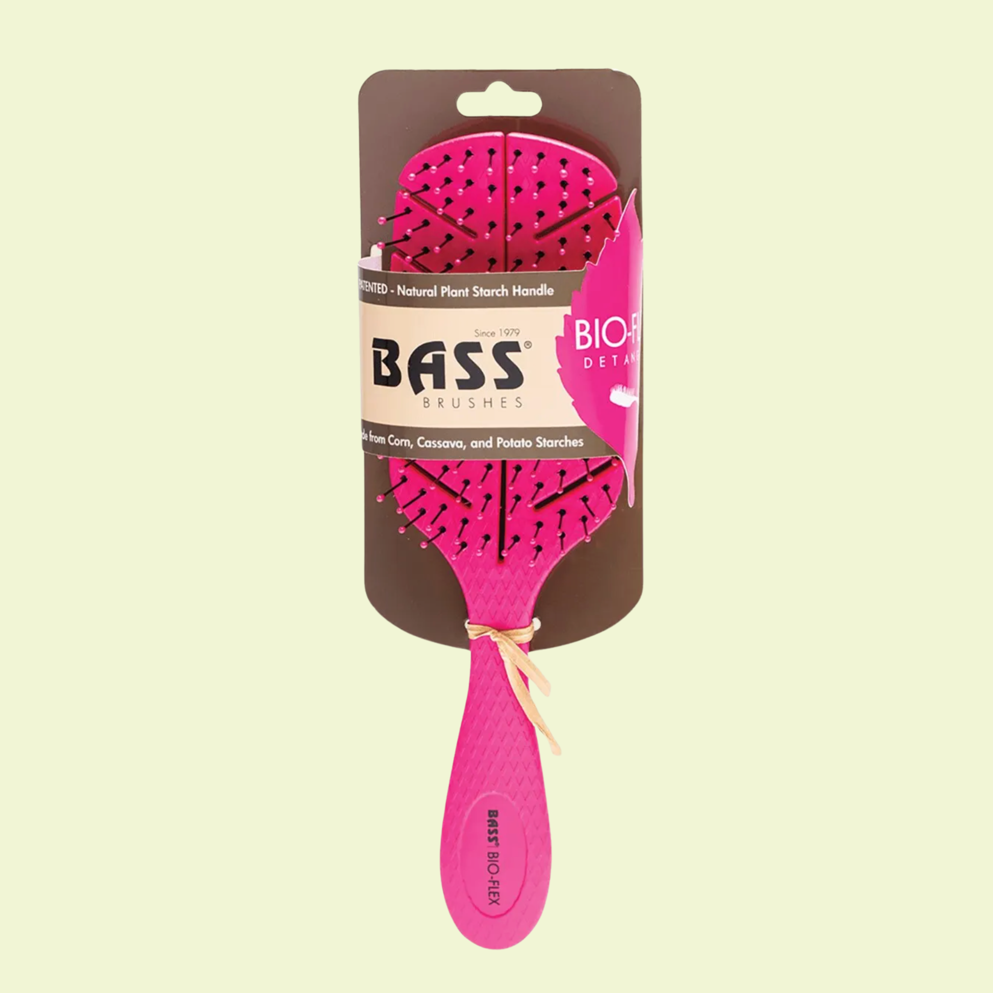 Bass Bio-Flex Detangler Hair Brush Pink