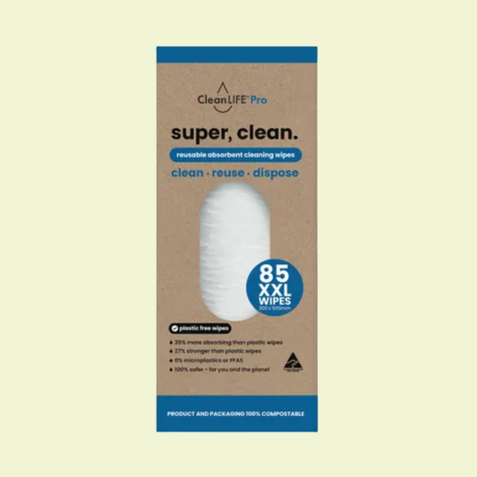 CleanLIFE Super Clean Reusable Absorbent Cleaning Wipes 85pk
