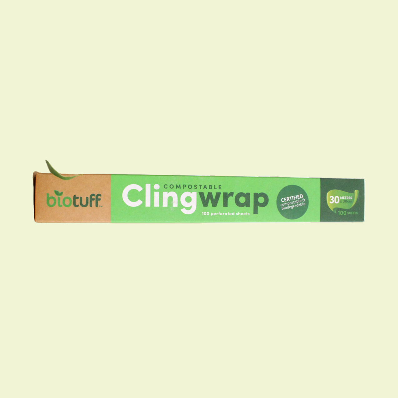 Compostable cling wrap