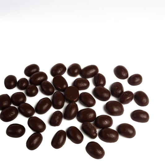 Dark chocolate coffee beans 