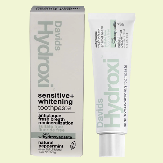 Davids Hydroxi Toothpaste – Sensitive + Whitening Peppermint 50g