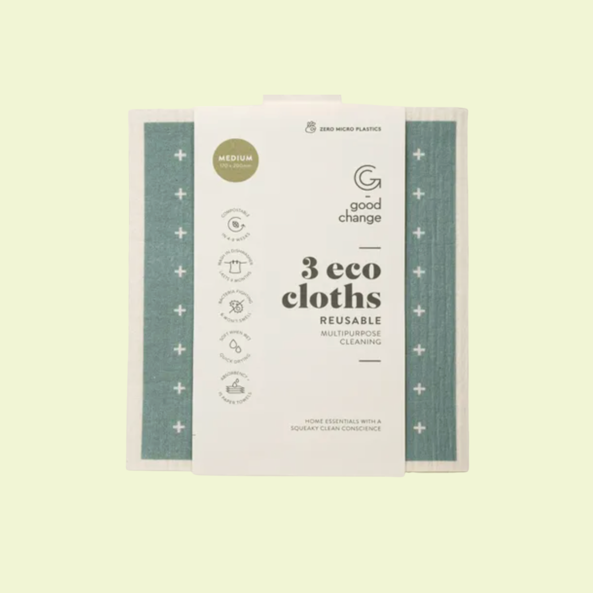 Eco Cloth Medium 3pk