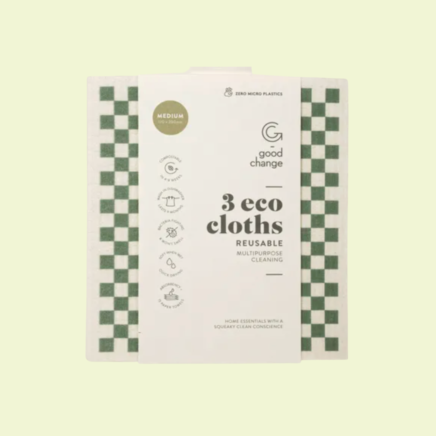 Eco Cloth Medium 3pk