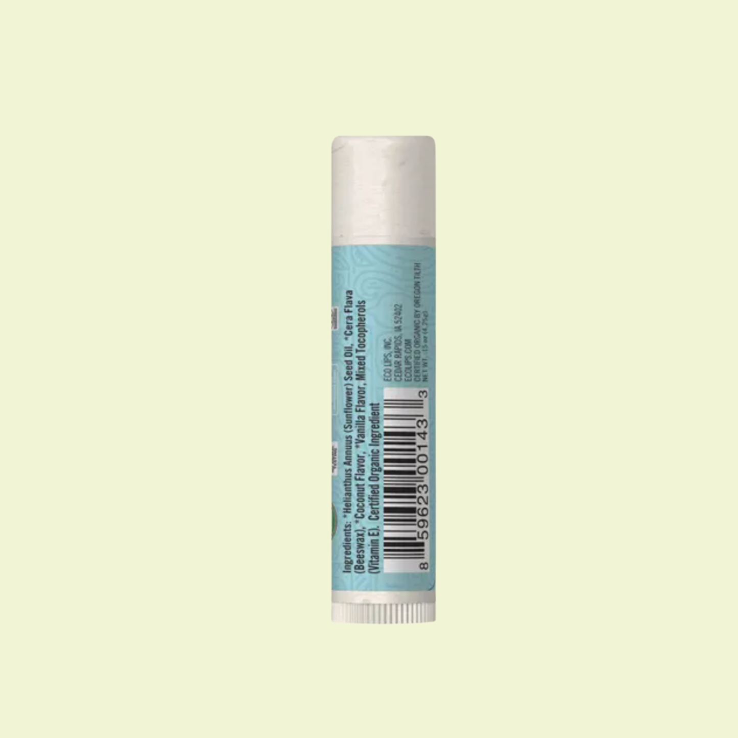 Eco Lips Lip Balm Display Pure & Simple Coconut 4.25g