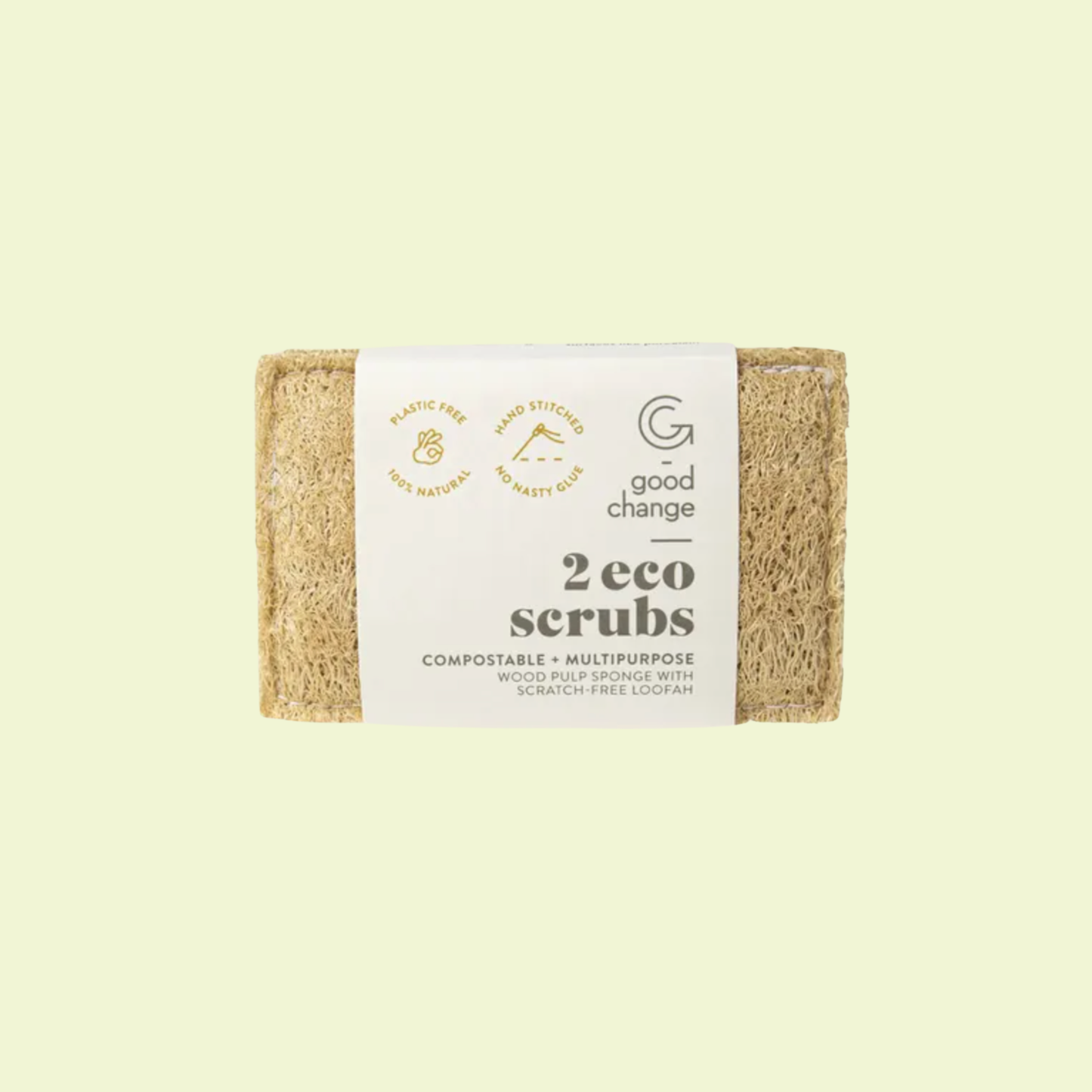 Eco Scrubs. Compostable Multipurpose Cleaning Pads 2pk