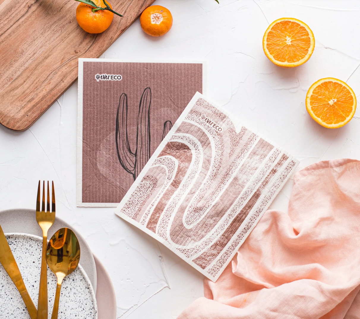 Eco Sponge Cloths Palm Springs Collection 2pk
