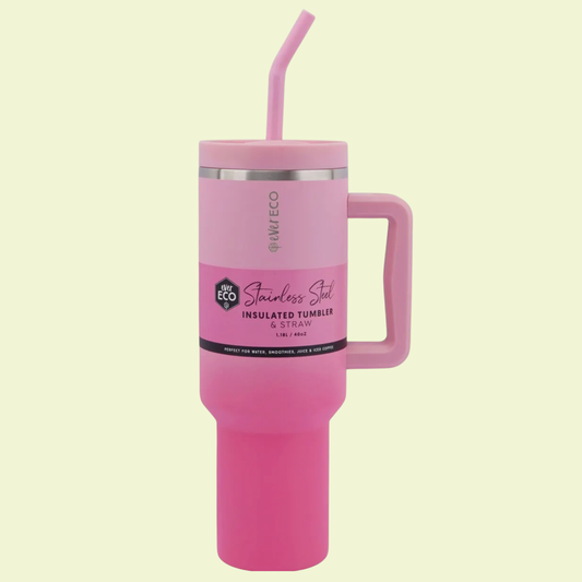 Ever Eco Insulated Tumbler with Handle & Straw Rise 1.18L