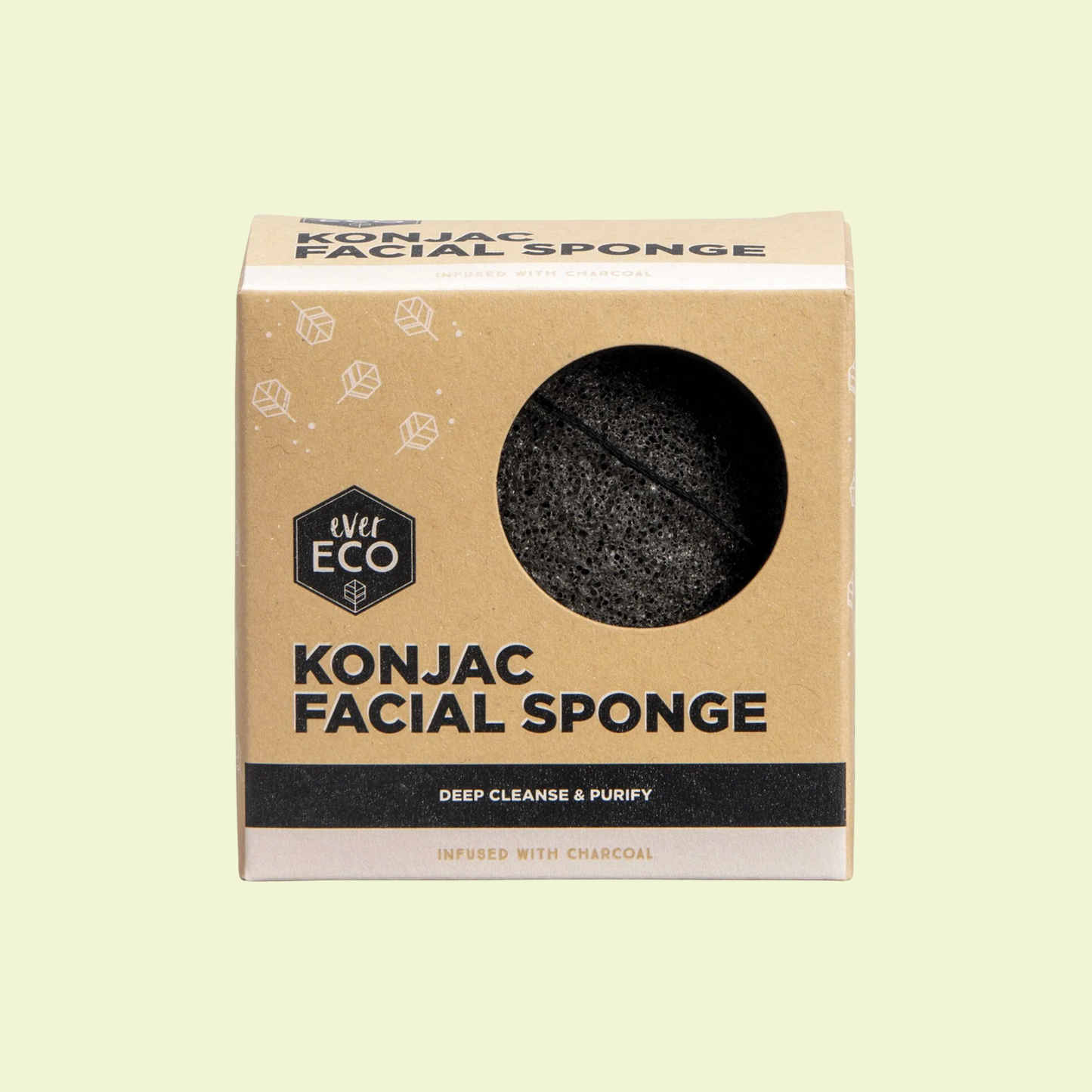 Ever Eco Konjac Facial Sponge Charcoal