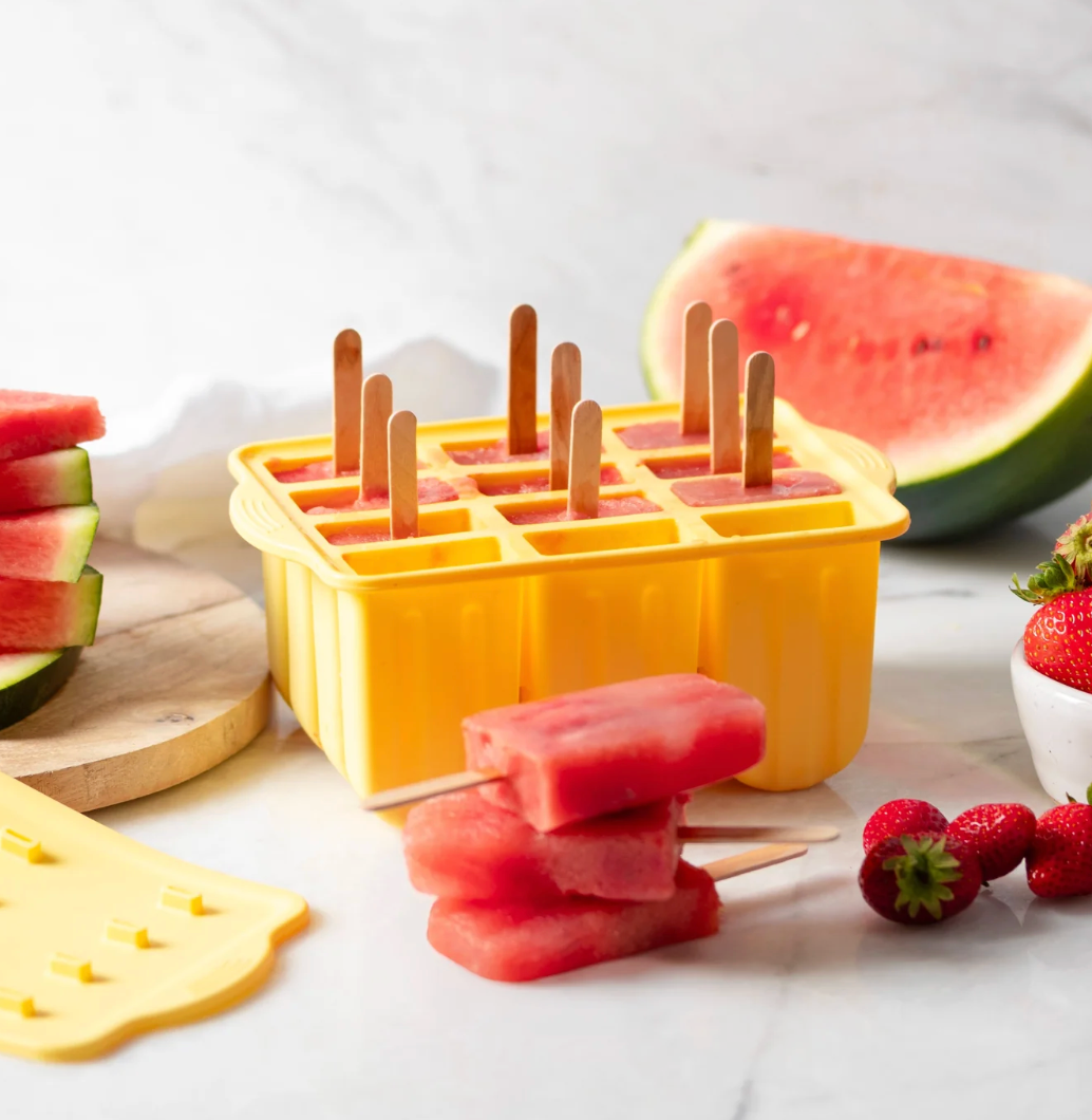 Ever Eco Silicone Popsicle Moulds Tray of 12