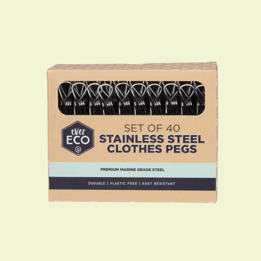 Ever Eco Stainless Steel Clothes Pegs Premium Marine Grade 40pk