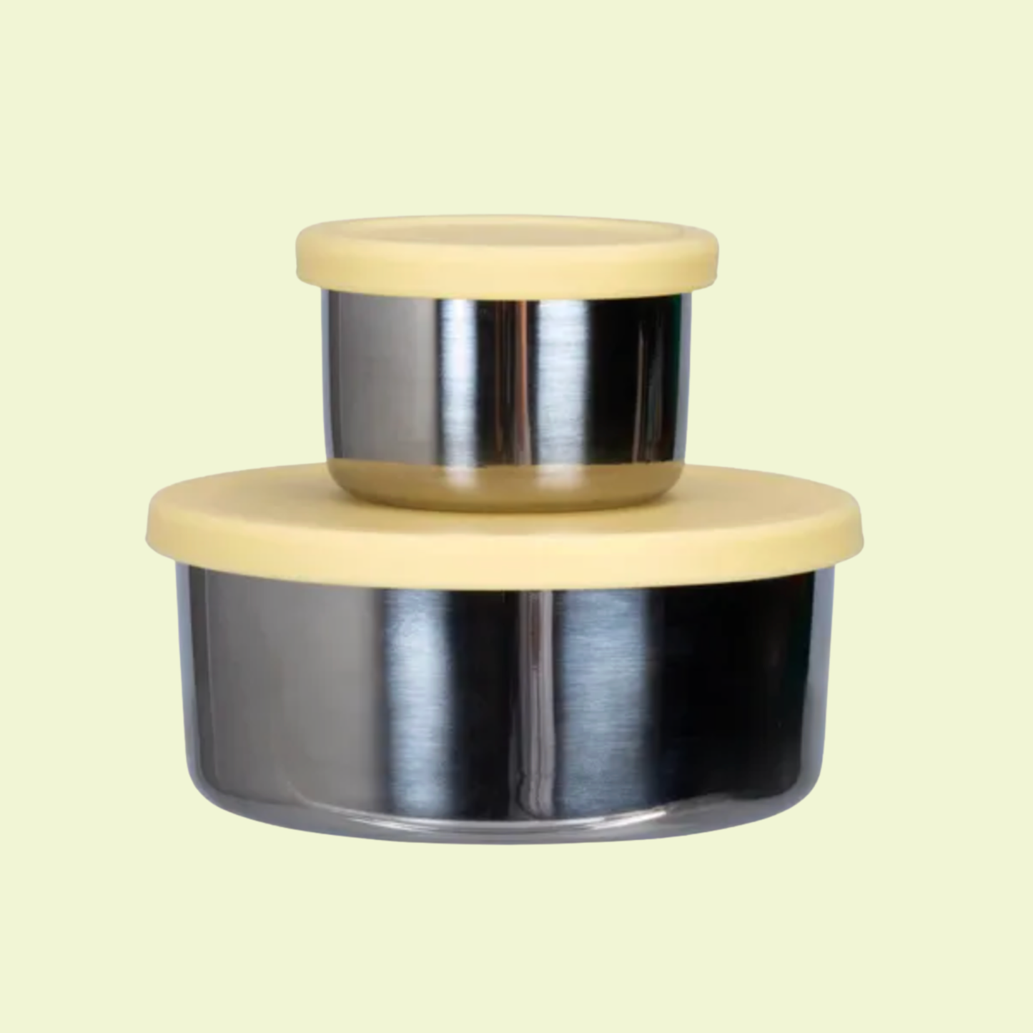 Ever Eco Stainless Steel Leakproof Snack Pods Buttercup 2pk