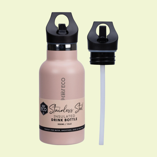 Ever Eco Insulated Stainless Steel Bottle Rose Sip Lid 350ml