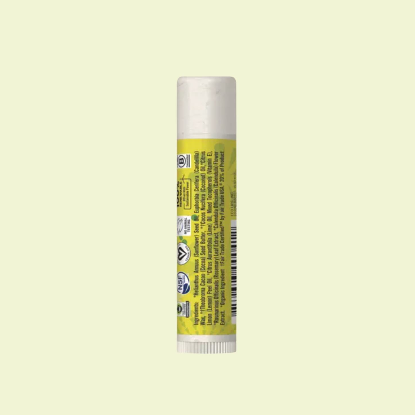 Lip Balm Display Bee Free Lemon-Lime 4.25g