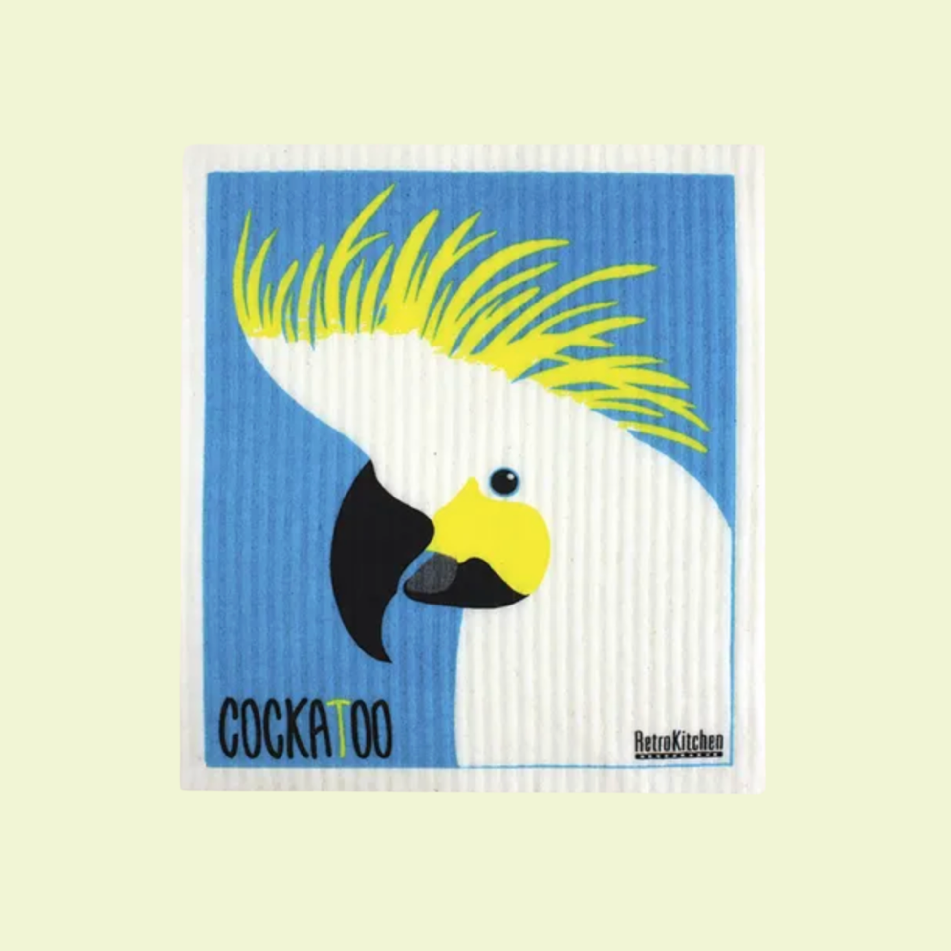 RetroKitchen 100% Compostable Sponge Cloth Cockatoo