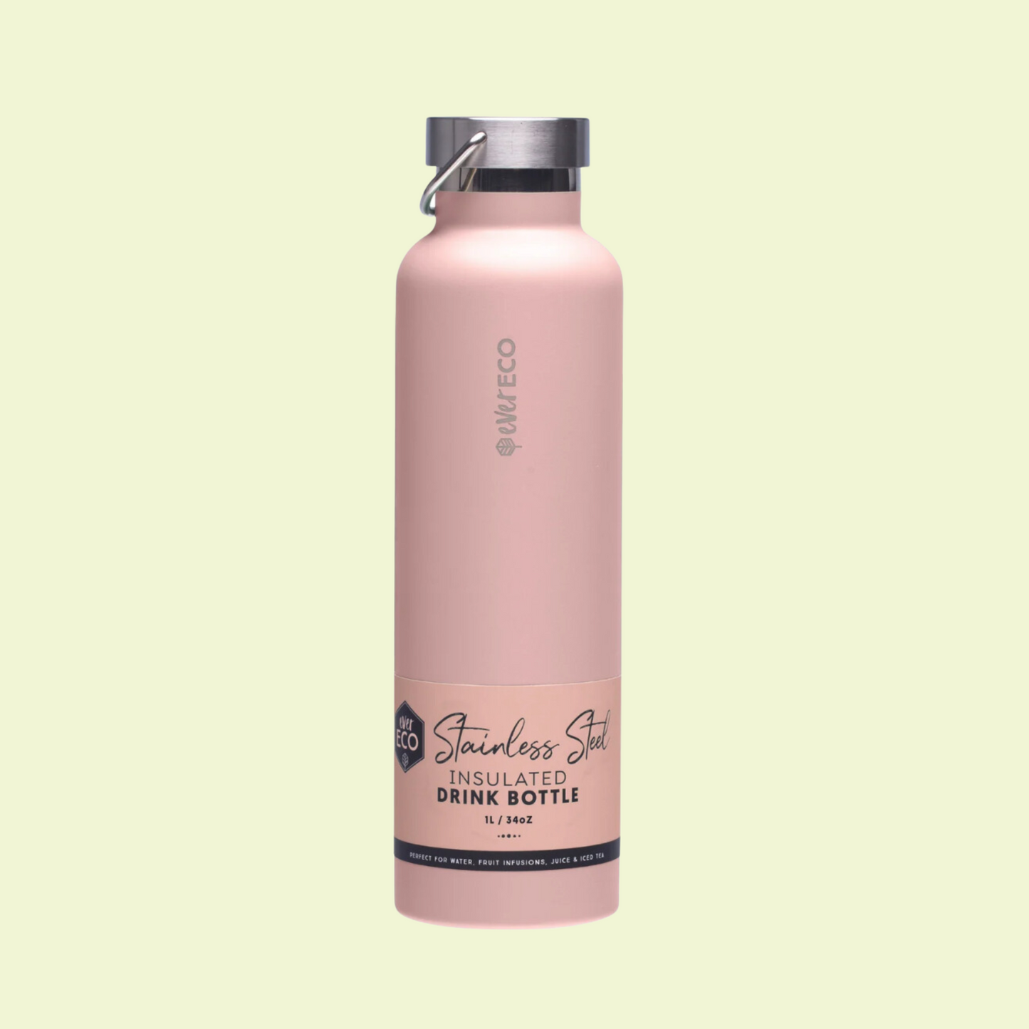 Insulated Rose Pink Drink Bottle - 750ML