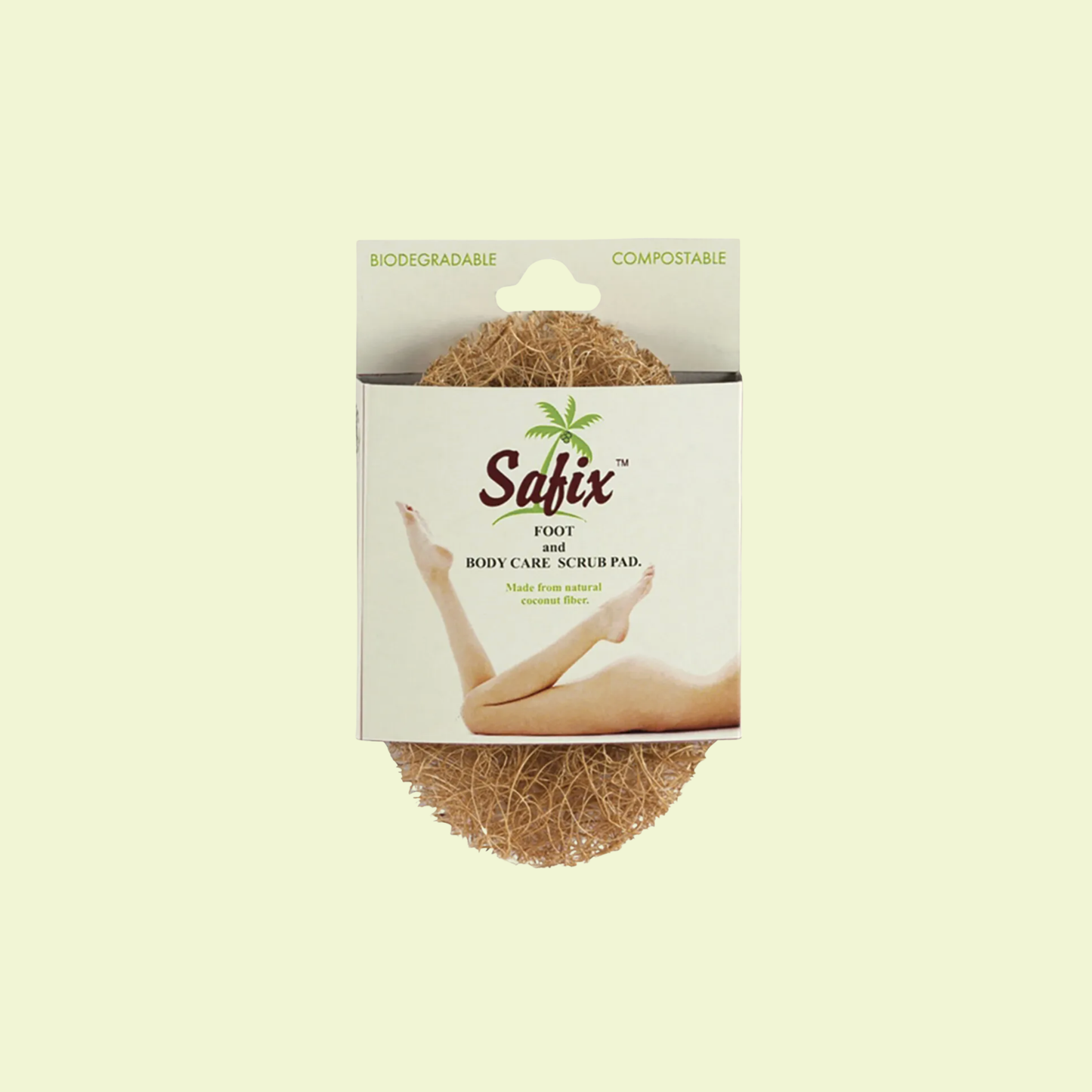 Safix Foot & Body Scrub Pad Biodegradable & Compostable
