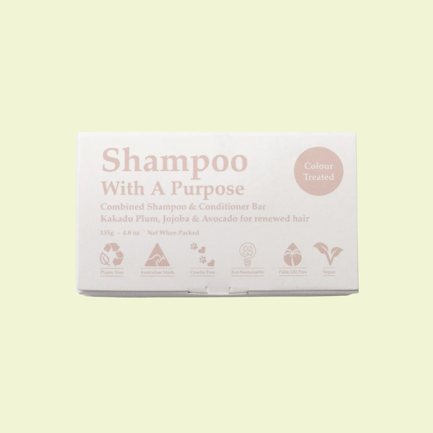 Shampoo With A Purpose Shampoo & Conditioner Bar Colour Treated Hair 135g