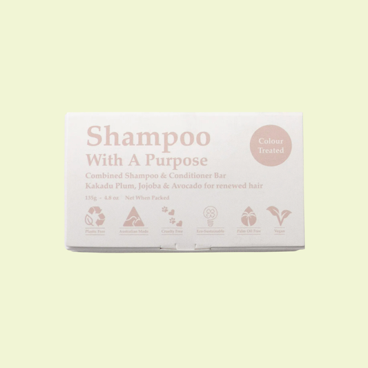 Shampoo With A Purpose Shampoo & Conditioner Bar Colour Treated Hair 135g