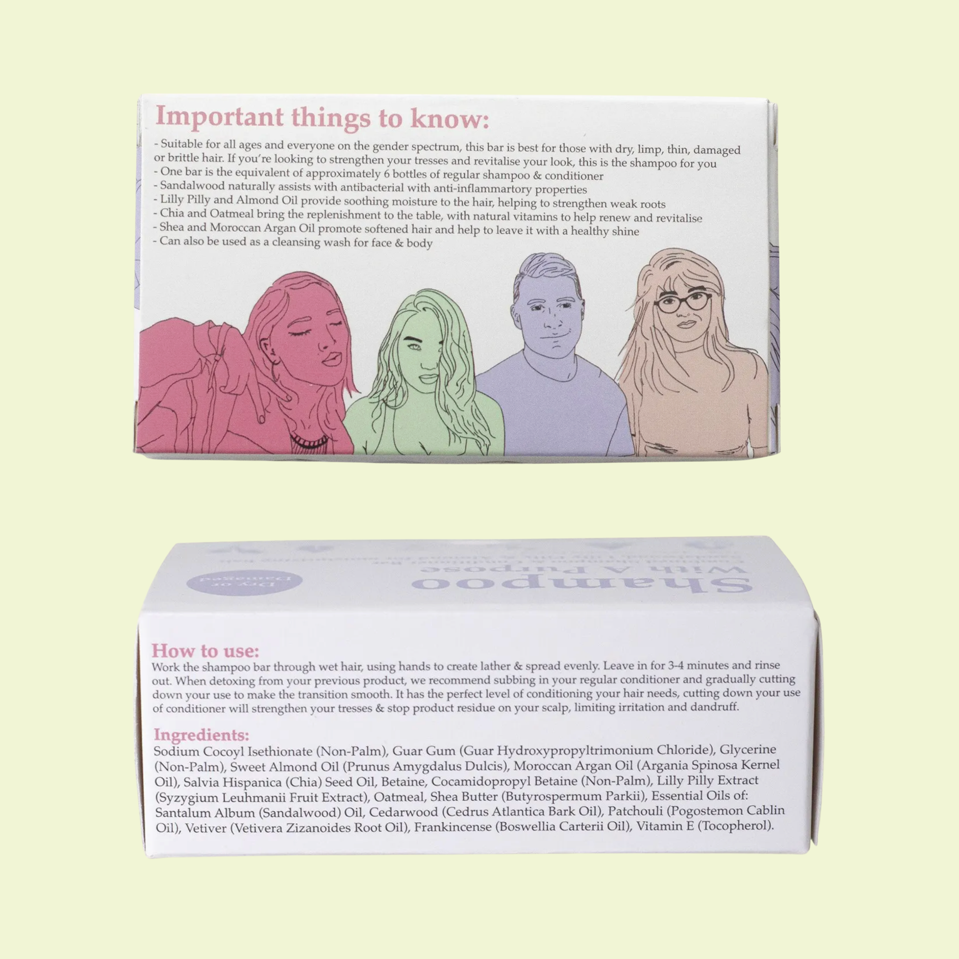 Shampoo With A Purpose Shampoo & Conditioner Bar Dry or Damaged Hair 135g