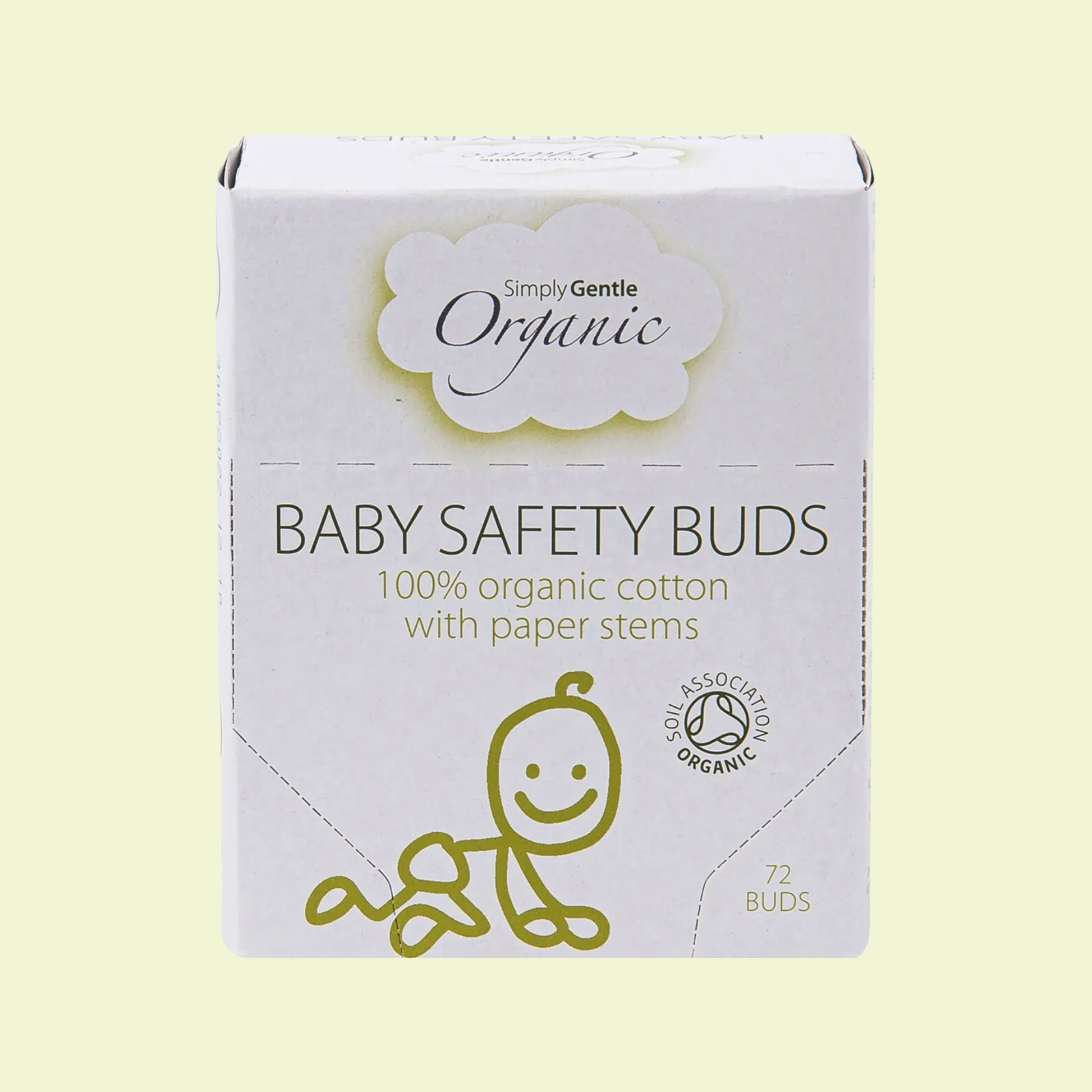 Simply Gentle Organic Baby Safety Buds 72pk