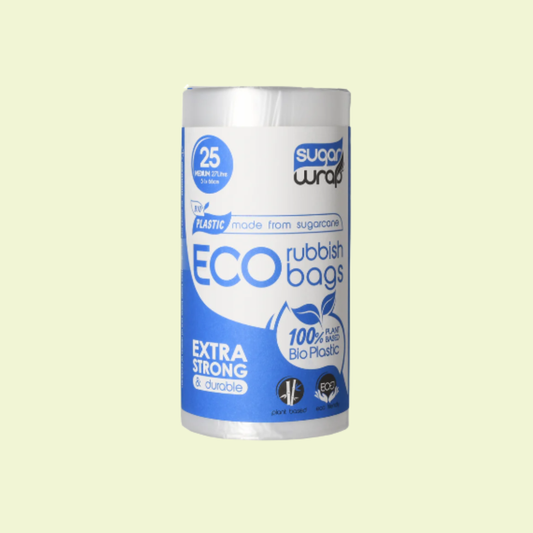 Sugarwrap Eco Rubbish Bags Made from Sugarcane Medium 27L 25pk