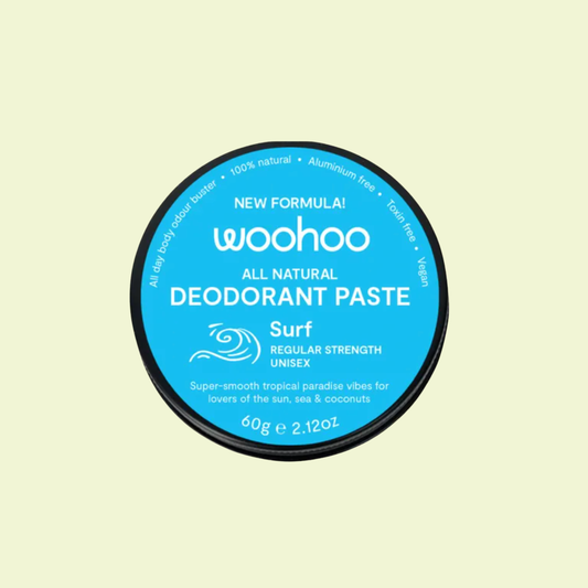 Woohoo Body Deodorant Paste Tin Surf Regular Strength 60g