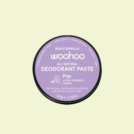 Woohoo Body Deodorant Paste Tin Pop Extra Strength 60g