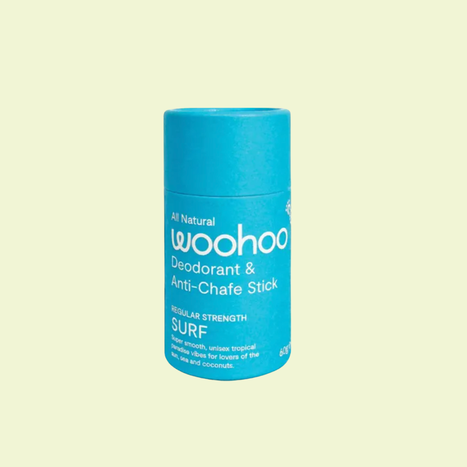 Woohoo Body Deodorant Stick Surf Regular Strength 60g