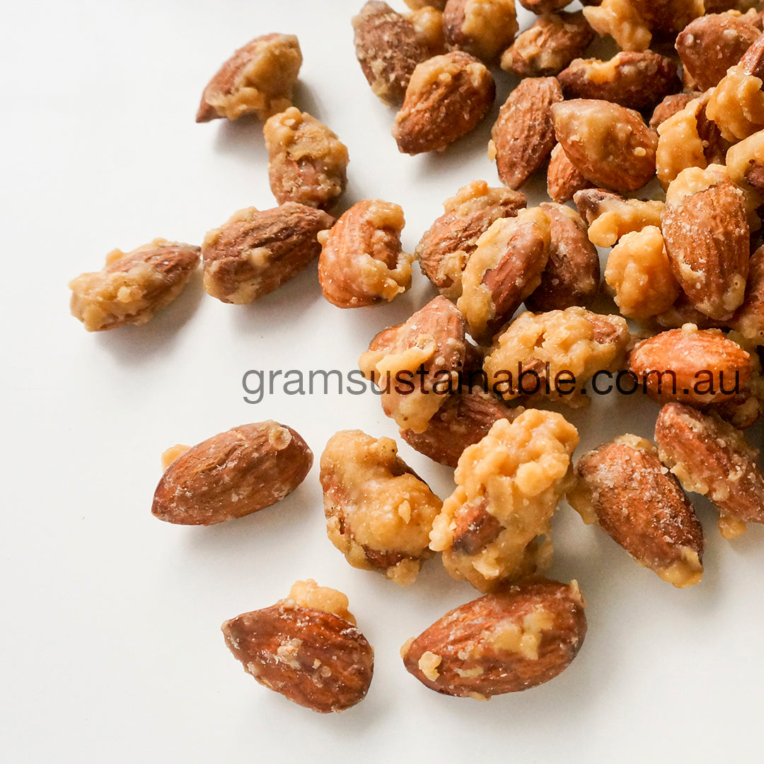 Salty Caramel Roasted Almonds - Australian